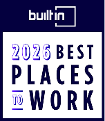 A graphic with the Built In logo and the text "2026 Best Places to Work.